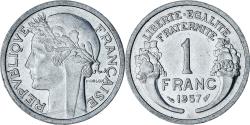 World Coins - France, Morlon, Franc, 1957, Paris, , Aluminum, KM:885a.1, Gadoury:473b
