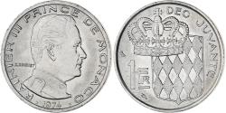 World Coins - Coin, Monaco, Rainier III, Franc, 1974, , Nickel, KM:140, Gadoury:MC 150