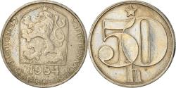 World Coins - Coin, Czechoslovakia, 50 Haleru, 1984, , Copper-nickel, KM:89