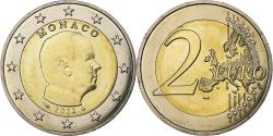 World Coins - Monaco, 2 Euro, Albert II, 2012, Pessac, Bimetallic,