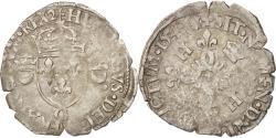 World Coins - Coin, France, Douzain aux croissants, 1549, Poitiers, , Billon