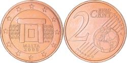 World Coins - Malta, 2 Euro Cent, 2008, Paris, , Copper Plated Steel, KM:126