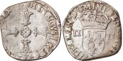 World Coins - Coin, France, Henri IV, 1/4 Ecu, 1605, Angers, , Silver, Duplessy:1224