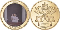 World Coins - Vatican, Medal, La Vie du Pape François, , Copper Gilt