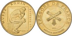 World Coins - France, Token, Paris - Musée Rodin - Le Penseur, 2011, Copper-nickel Aluminium
