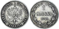 World Coins - Coin, Finland, Alexander III, Markka, 1890, Helsinki, , Silver, KM:3.2