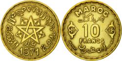 World Coins - Coin, Morocco, Mohammed V, 10 Francs, AH 1371/1952, Paris,