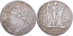 World Coins - France, Louis XVI, 1/2 Ecu de 3 Livres, 1792 / AN 4, Paris, Silver,
