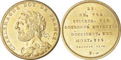 World Coins - France, Medal, Les Rois de France, Charlemagne, History, Piéfort,