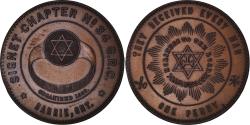 World Coins - Canada, Token, Masonic, Barrie, Signet, Chapter Penny, , Copper