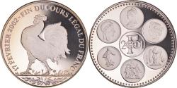 World Coins - France, Medal, Coq, Fin du Cours Légal du Franc, 2002, , Nickel