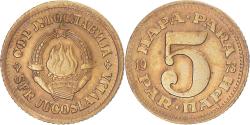 World Coins - Coin, Yugoslavia, 5 Dinara, 1973