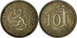World Coins - Finland, 10 Pennia, 1964