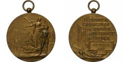 World Coins - France, Medal, Fédération Gymnastique et Sportive, La Roche, 1907, Bronze