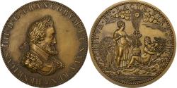 World Coins - France, Medal, Henri IV, Junon et la Fortune, Bronze,