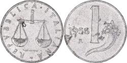 World Coins - Coin, Italy, Lira, 1955, Rome, , Aluminum, KM:91
