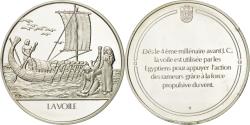 World Coins - France, Medal, La voile, Sciences & Technologies, , Silver