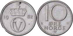 World Coins - Norway, Olav V, 10 Öre, 1982, Copper-nickel, , KM:416