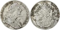 World Coins - Electorate of Bavaria, Maximilian III Josef, 1 Thaler, 1774, Amberg, Silver