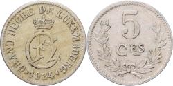 World Coins - Luxembourg, Charlotte, 5 Centimes, 1924, Copper-nickel, , KM:33