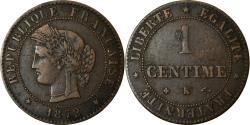 World Coins - Coin, France, Cérès, Centime, 1872, Bordeaux, , Bronze, KM:826.2