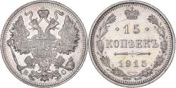 World Coins - Coin, Russia, Nicholas II, 15 Kopeks, 1915, Saint-Petersburg, , Silver