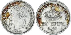 World Coins - Coin, France, Napoleon III, Napoléon III, 20 Centimes, 1867, Strasbourg