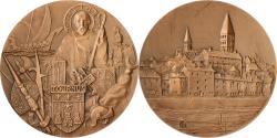 World Coins - France, Medal, Saint Philibert de Tournus, 1966, Bronze,