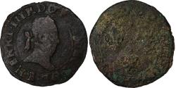 World Coins - France, Henri III, Double Tournois, Rouen, Copper, , CGKL:112