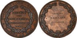 World Coins - France, Medal, Société des architectes du Nord, 1868, Copper, Tribout