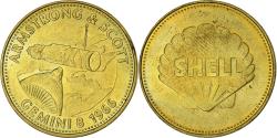 World Coins - France, Token, Collection Shell, Amstrong et Scott, Gemini 8, Bronze-Aluminium
