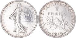 World Coins - FRANCE, Semeuse, Franc, 1919, Paris, KM #844.1, , Silver, 23, Gadoury..
