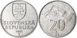 World Coins - Slovakia, 20 Halierov, 2002, Kremnica, Aluminum, , KM:18