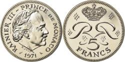 World Coins - Coin, Monaco, Rainier III, 5 Francs, 1971, Paris, ESSAI, , Copper-nickel