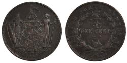 World Coins - Coin, BRITISH NORTH BORNEO, Cent, 1887, Heaton, Birmingham, , Bronze