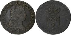 World Coins - France, Louis XV, Liard au buste enfantin, 1721, Reims, Copper,