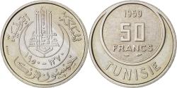 World Coins - Coin, Tunisia, Muhammad al-Amin Bey, 50 Francs, 1950, Paris,