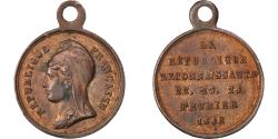 World Coins - France, Medal, French Second Republic, Politics, Society, War, , Copper