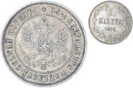 World Coins - Coin, Finland, Alexander III, Markka, 1890, Helsinki, , Silver, KM:3.2