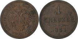 World Coins - Austria, Franz Joseph I, Kreuzer, 1851, Vienna, Copper, , KM:2185