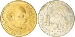 World Coins - Coin, France, Emile Zola Germinal, 100 Francs, 1985, FDC, , Silver