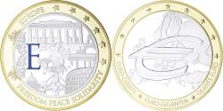 World Coins - France, Medal, Géants Euro, Politics, Freedom, Peace, Solidarity,
