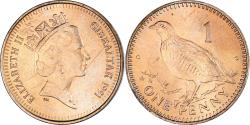 World Coins - Coin, Gibraltar, Elizabeth II, Penny, 1991, , Bronze, KM:20