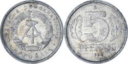 World Coins - Coin, GERMAN-DEMOCRATIC REPUBLIC, 5 Pfennig, 1980, Berlin, , Aluminum