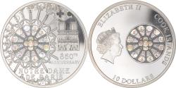 World Coins - Coin, Cook Islands, Elizabeth II, Notre-Dame de Paris, 10 Dollars, 2013