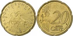 World Coins - Slovenia, 20 Euro Cent, 2007, Brass, , KM:72