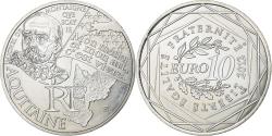 World Coins - France, 10 Euro, Aquitaine, 2012, Silver,