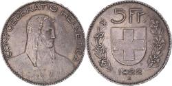 World Coins - Coin, Switzerland, 5 Francs, 1922, Bern, , Silver, KM:37