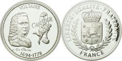 World Coins - France, Medal, Voltaire, Candide, History, , Silver