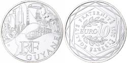 World Coins - France, 10 Euro, Guyane, 2011, MDP, Silver,